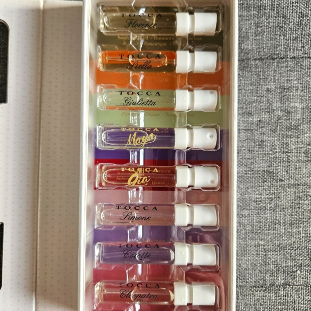 NIB Tocca perfume sampler pack.